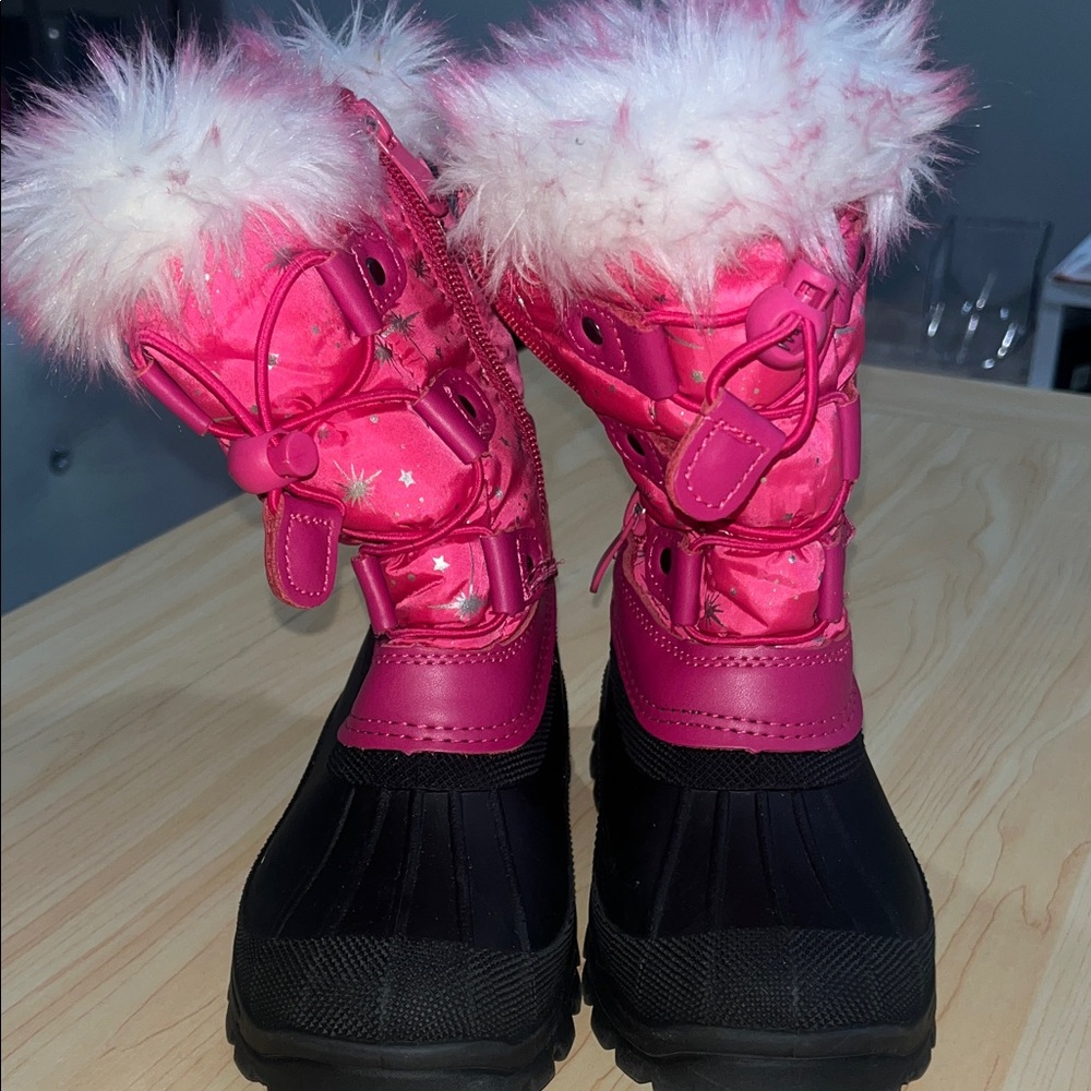 & Other Stories Pink and Black Kids Boots